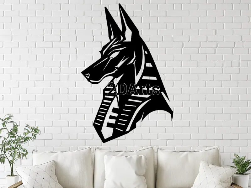 Anubis Head – STL for 3D & Laser Cut