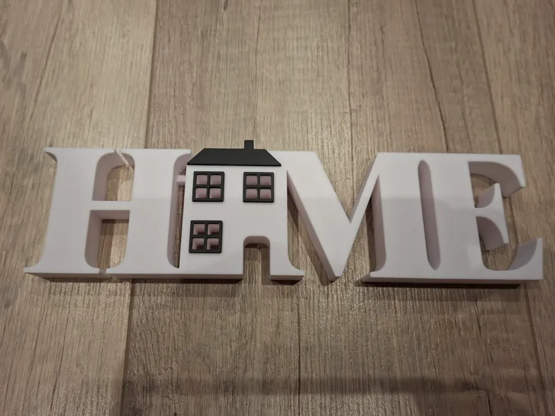 Schöner Aufsteller "HOME" + Haus