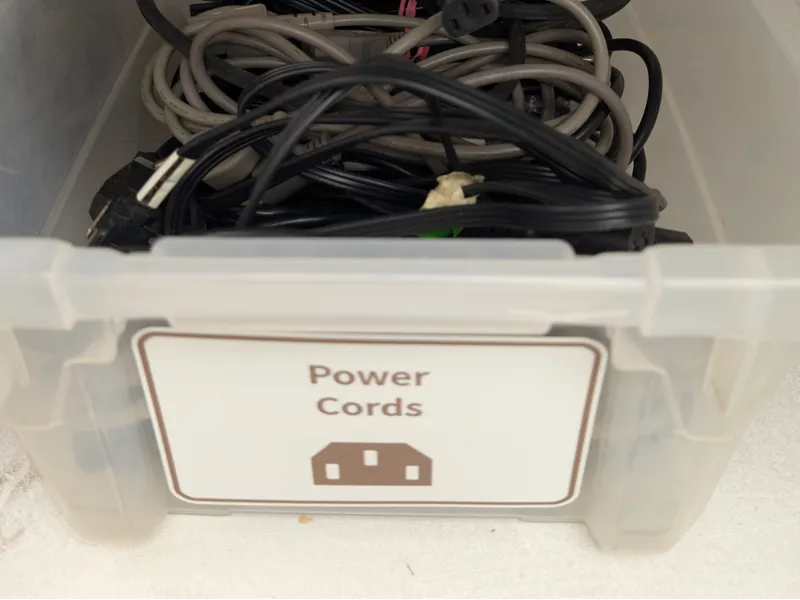 Power Cord Box Label