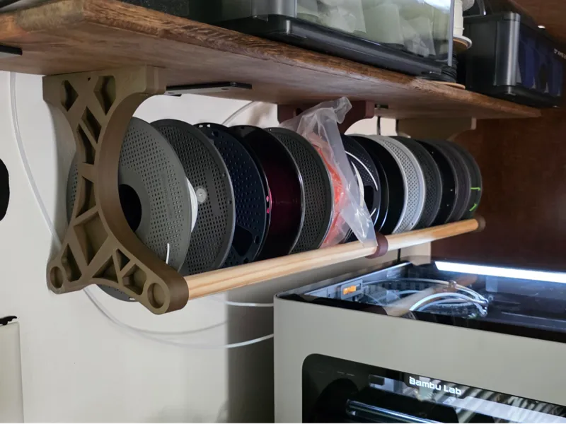 Under Shelf Spool Rack