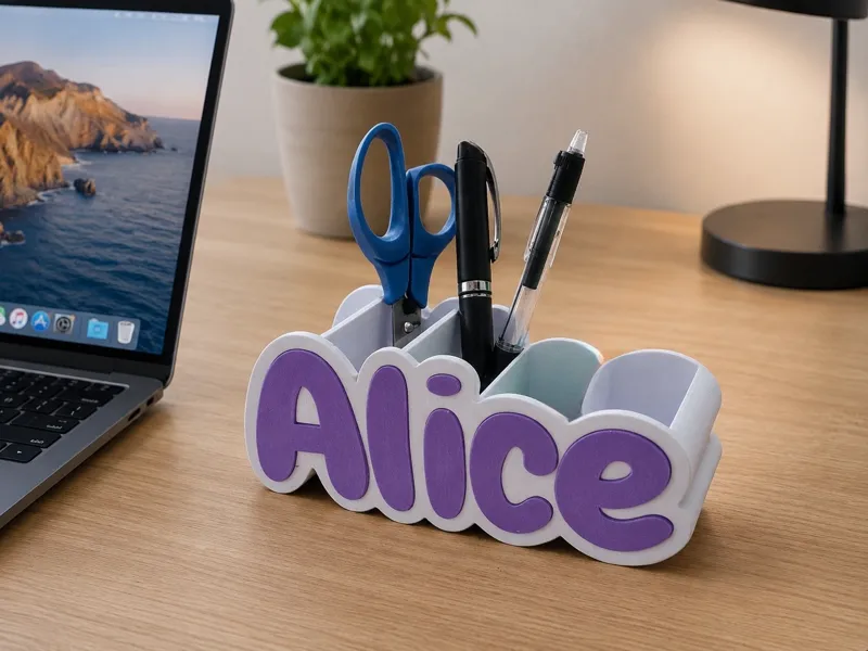 Porta penne personalizzato con nome