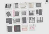 Add footpads, screen cover, small floppy drive decorative cover, logo
