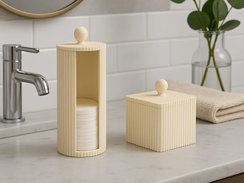 NORDÉ Collection cotton pads and tips containers 