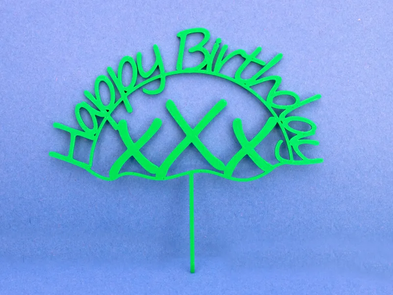 "Happy Birthday" Cake Topper 