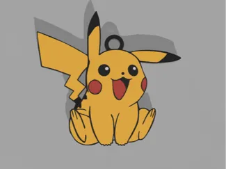 Pikachu I Keychain