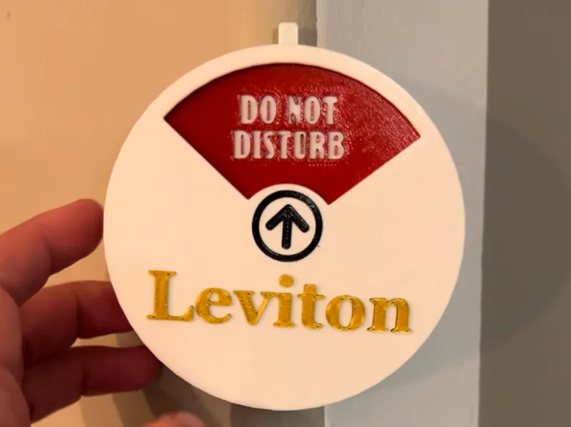 Do Not Disturb magnetic wall spinner