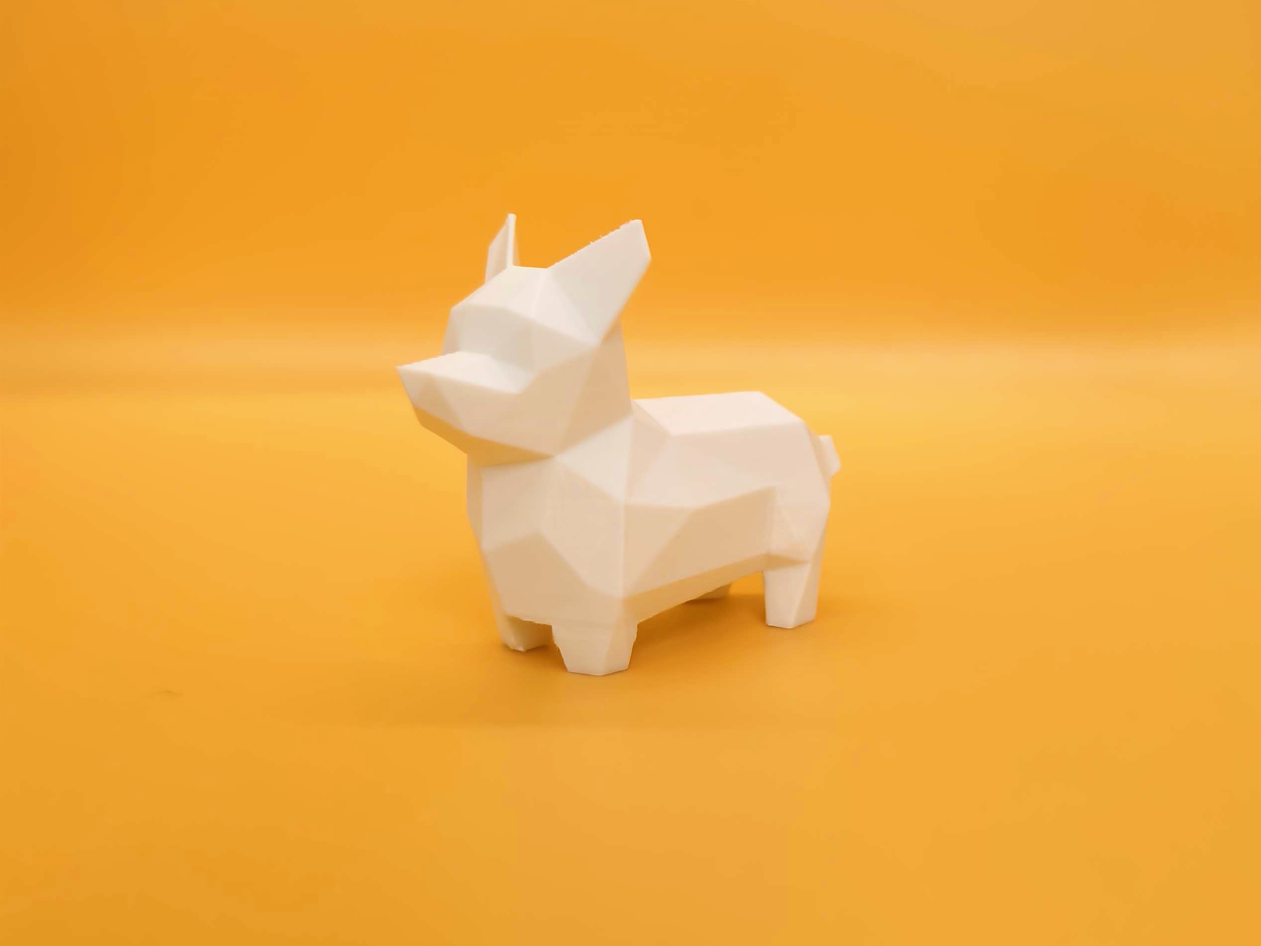 Miniatura 3 do modelo 3D 萌犬摆件|柯基犬 心形尾巴 （分色分件/AMS）