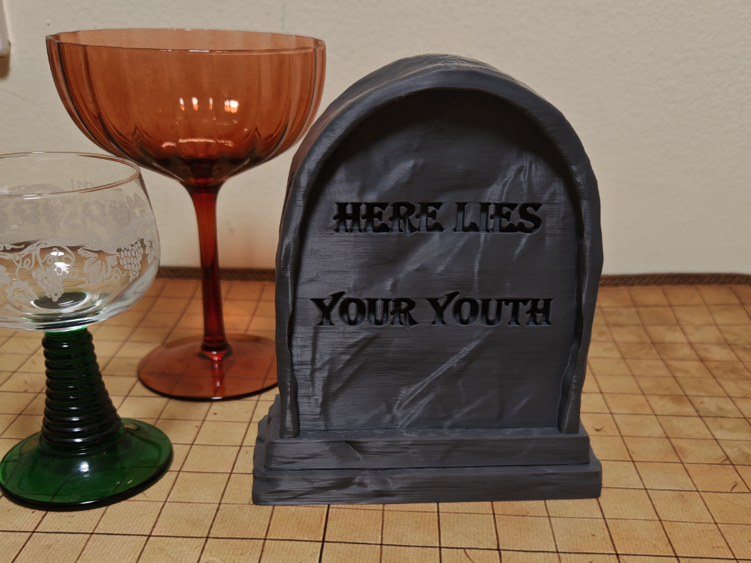 A grave for your youth - Joke birthday gift