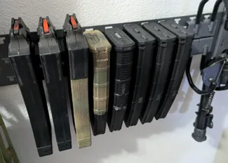 AR mag holder for OneTigris gun rack.