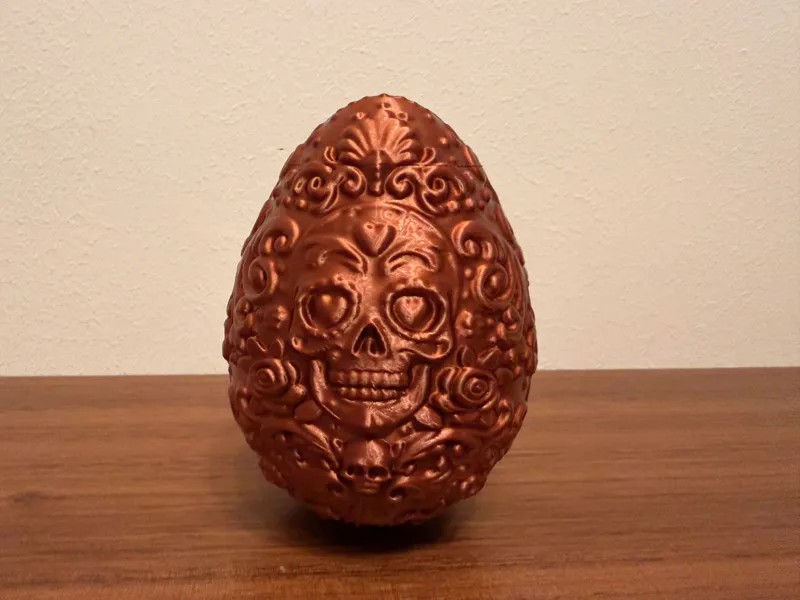 Dia de Muertos Skull Easter Egg