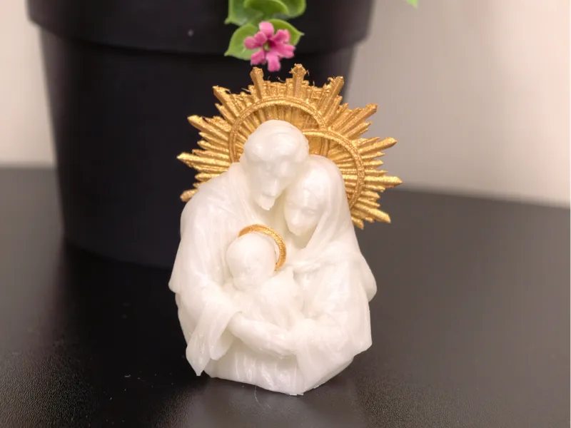 The Holy Family - White and Gold 