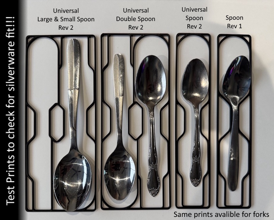 Miniatura 2 do modelo 3D Gridfinity Silverware Drawer Organizer