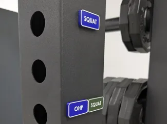 Power Rack Magnetic Labels for Powerlifting