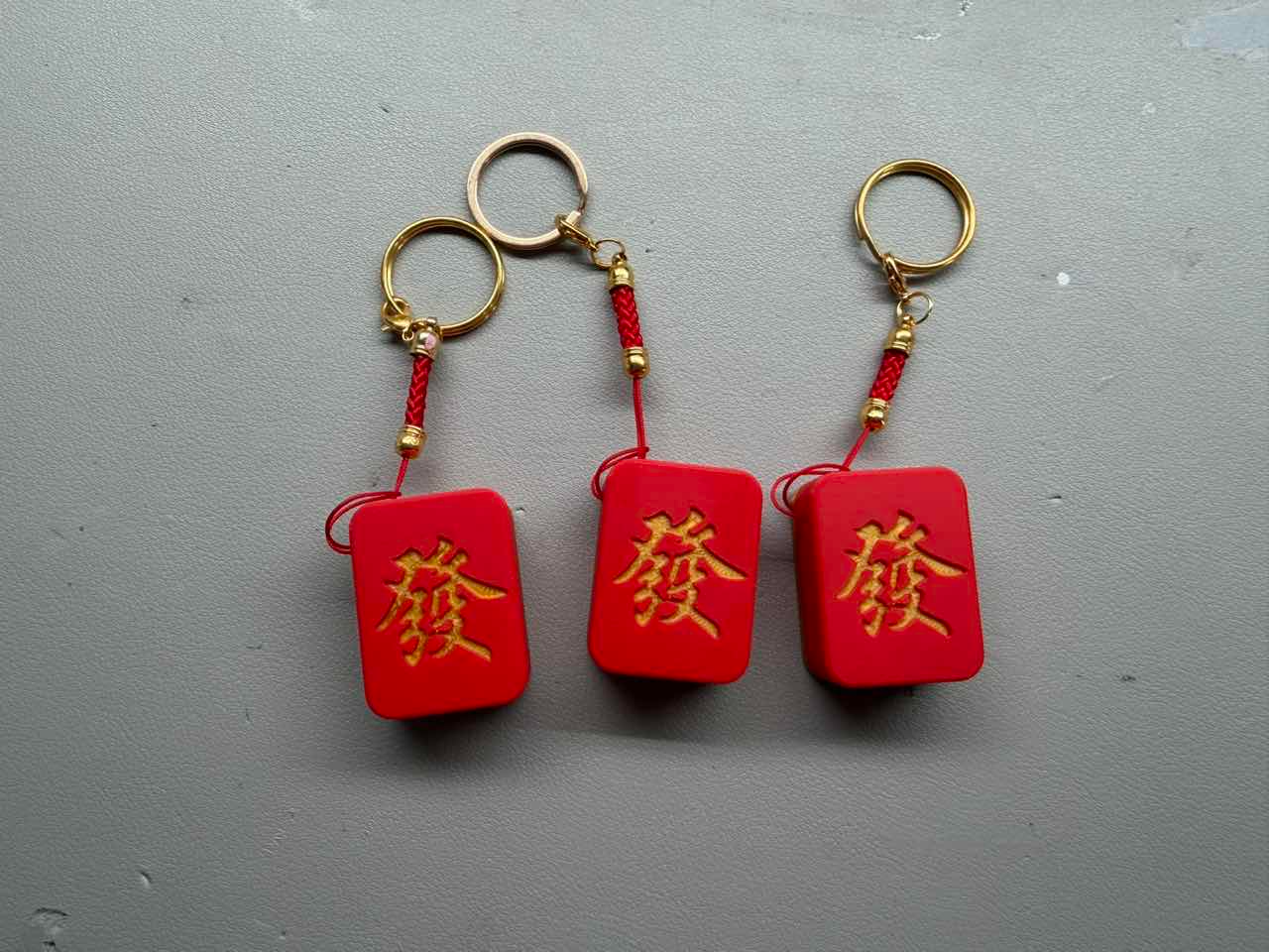 新年发财 麻将 挂件 钥匙挂件 书包挂件