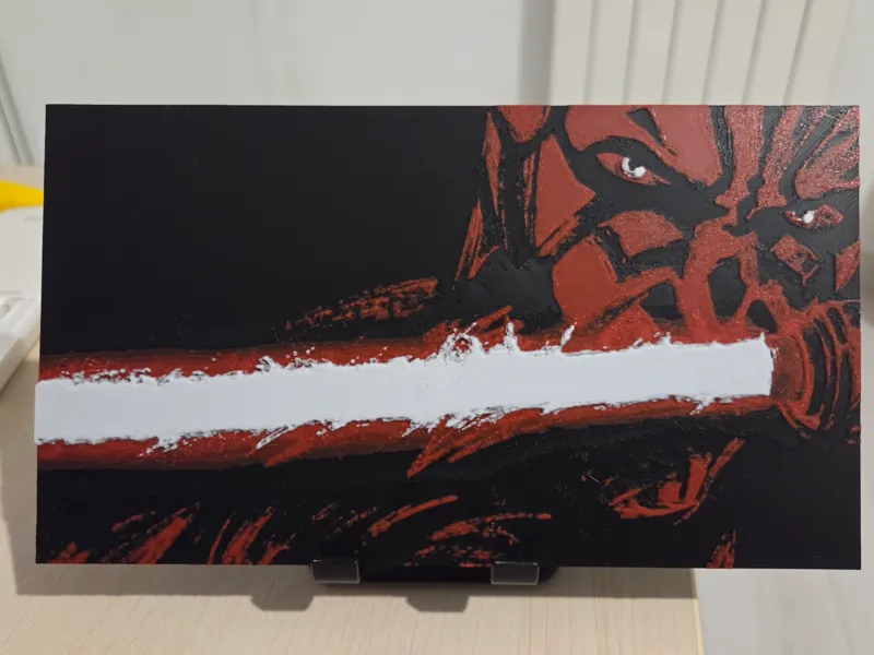 Star Wars - Darth Maul HueForge 3D Wall Art