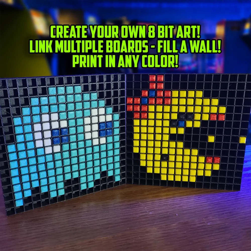 8 Bit Mural Maker Pixel Art for everyone! by Makers Mashup MakerWorld