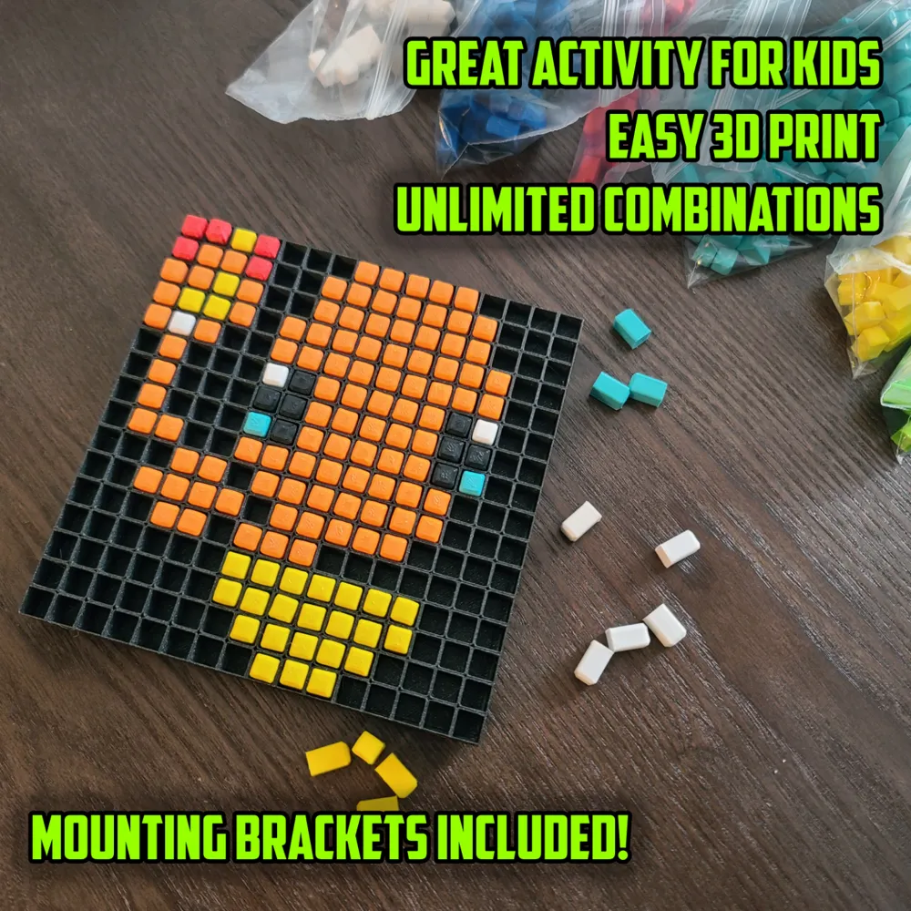 8 Bit Mural Maker Pixel Art for everyone! by Makers Mashup MakerWorld