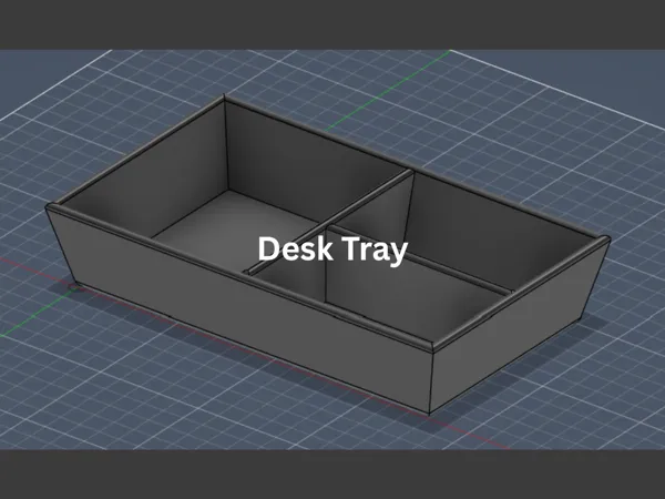 Plateau de bureau multi-compartiments
