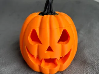 Halloween Jack-O’-Lantern Pumpkin with Lid