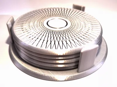 Elegant Coaster with Holder
