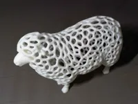 Mouton facetté style Voronoï — photo 2