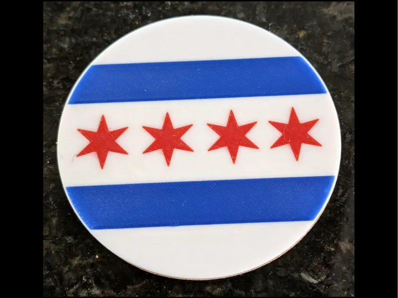 Chicago Flag Coaster