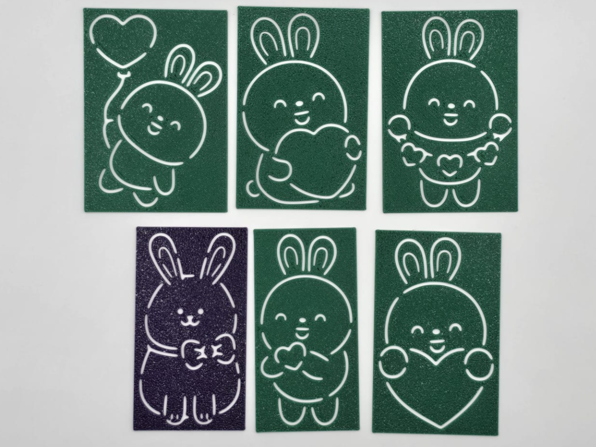 Cute Bunny Love Stencil Set