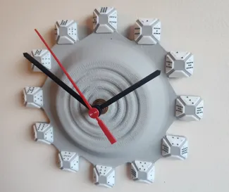 Clock with Removable Tiles for Multiple Time Zones