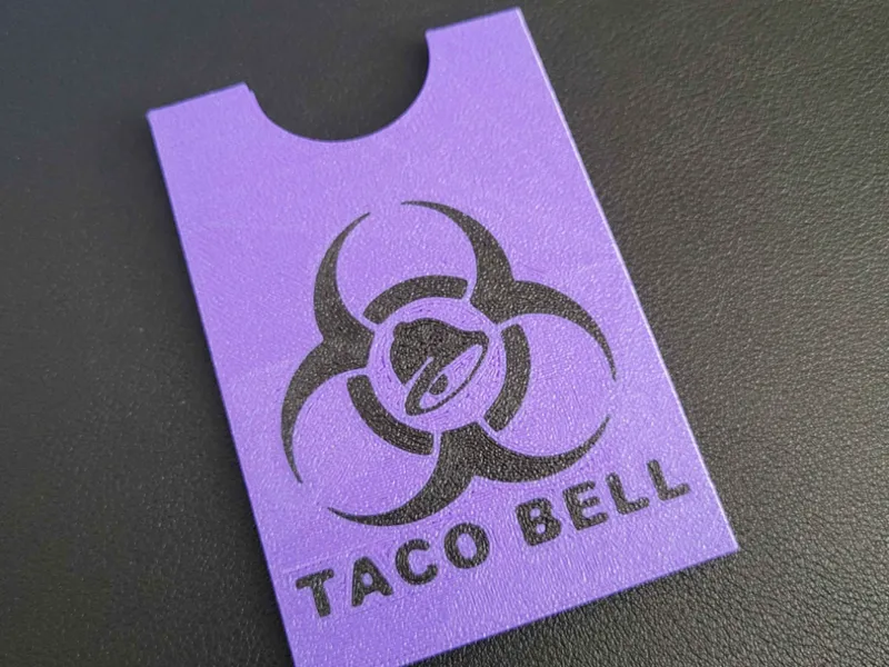 Taco Bell Biohazard Gift Card Sleeve