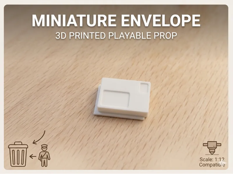 Miniature Postal Envelope (Toy Garbage Truck)