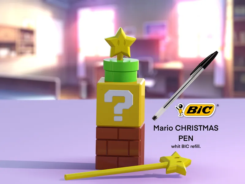 Mario classic Pen (whit BIC refill)