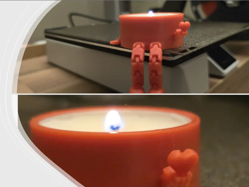 Buddy Candlestick with flexible legs