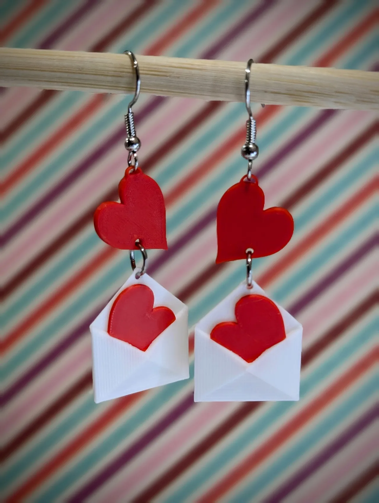 Valentine Letter Earrings view 4