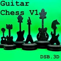 Jeu d'échecs sur le thème de la guitare — photo 2