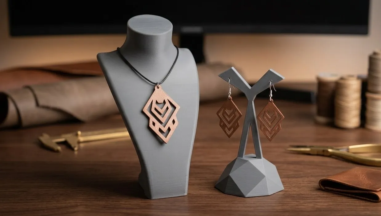 Jewelry Set: Necklace & Earrings view 2