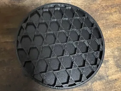 simple can coaster with inlay