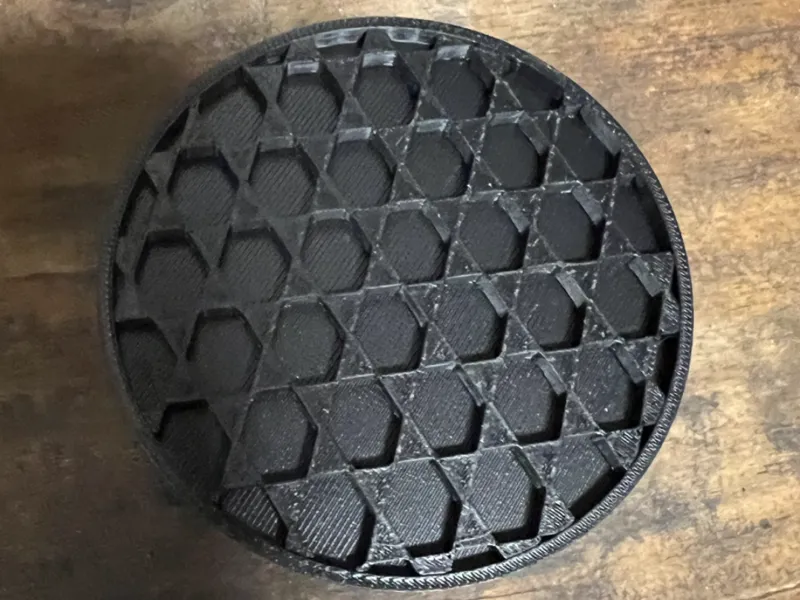 simple can coaster with inlay