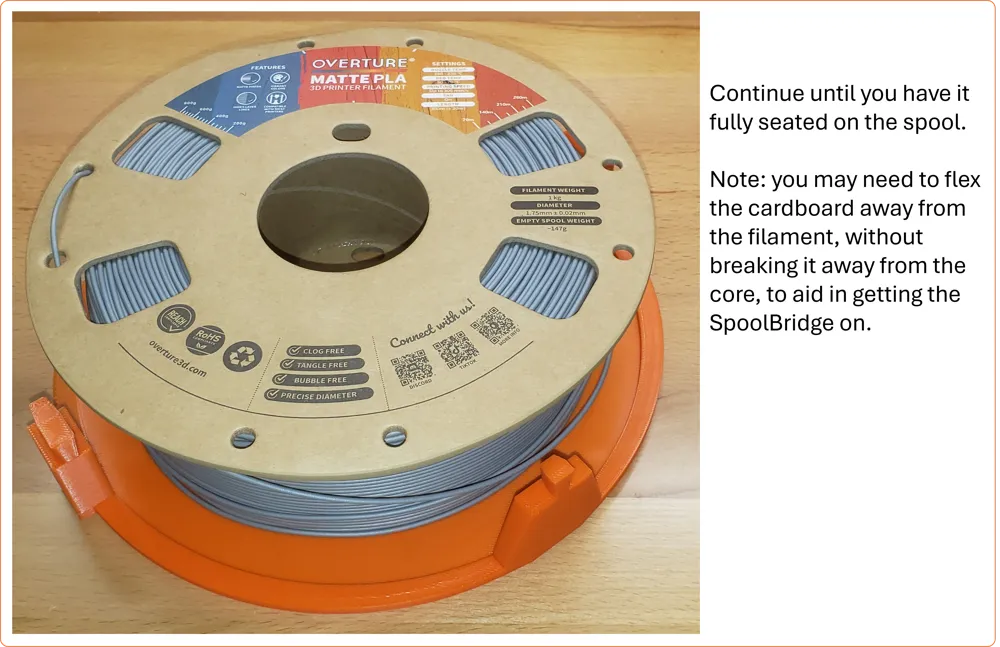 SpoolBridge-Go from Cardboard Spool to Refill - Free 3D Print Model ...