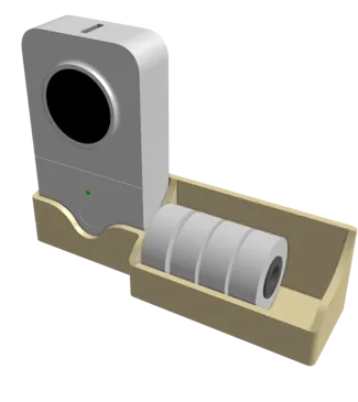 Support a imprimante D30 avec rouleaux d'étiquette