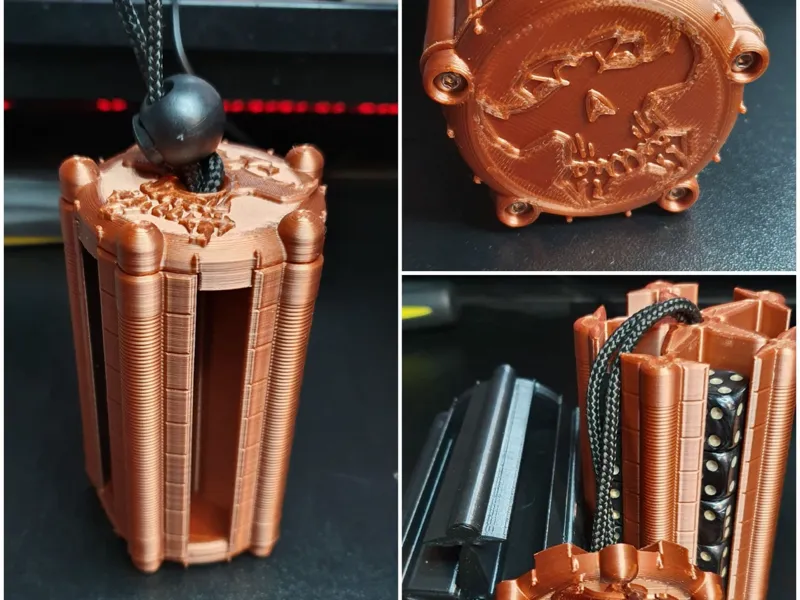 Dice holder, Necromunda pattern