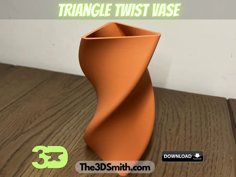 Triangle Twist Vase