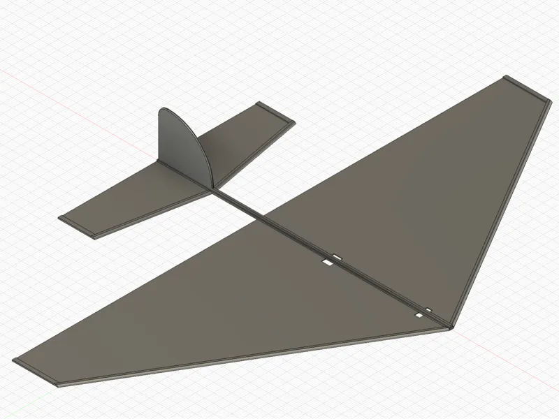 Simple Glider for Plane Launcher (Print-in-Place)