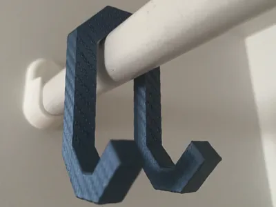 Backpack / Clothes Hanger |Carbon Fiber Effect|