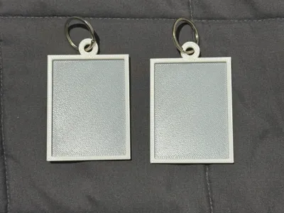 Keychain frame for lithophane/lithophanes