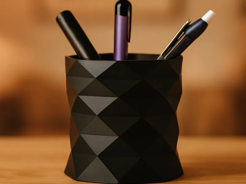 Geometric Pen Holder – Easy - Quick to Print