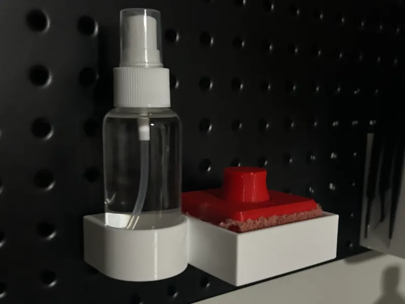 Pegboard - Plate Cleaner/Spray bottle 