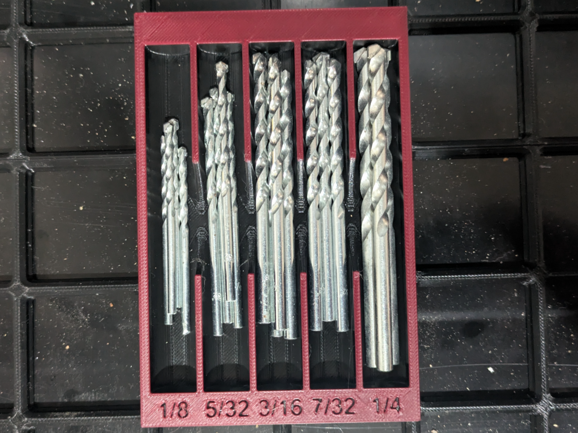 Gridfinity - Imperial Masonry Bits (no AMS)