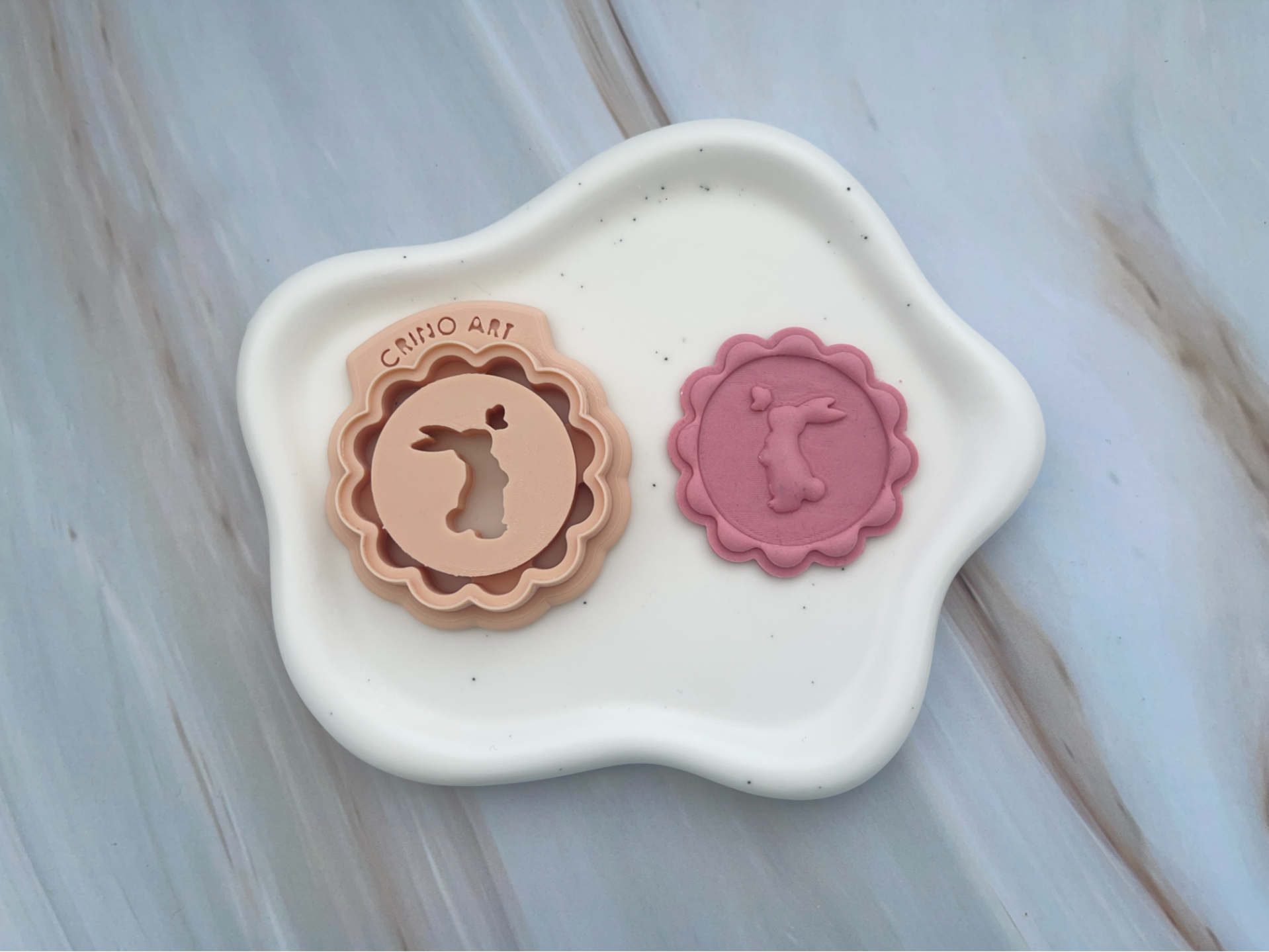 Bunny Butterfly Polymer Clay Cutter