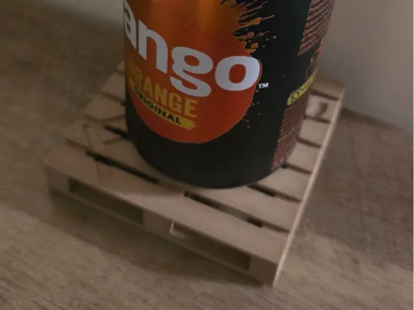 Wooden Pallet Coaster With Holder