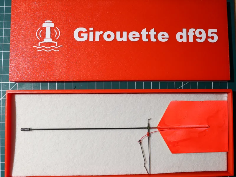 Storage box for wind vane